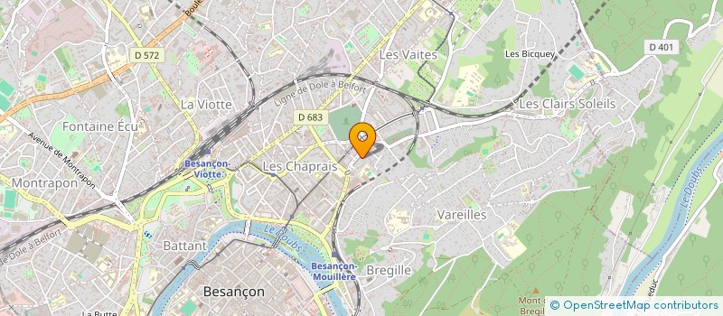 localisation de l'entreprise MADAME REFIDANA DIBRANI à BESANCON