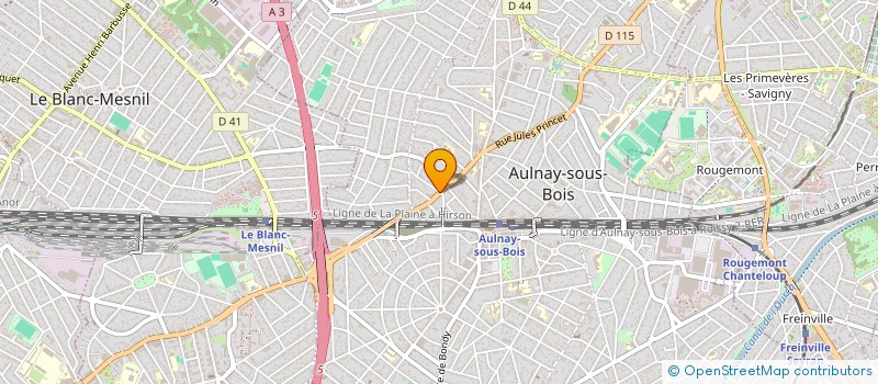 localisation de l'entreprise MADAME REGINA CALLEGARIN à AULNAY-SOUS-BOIS