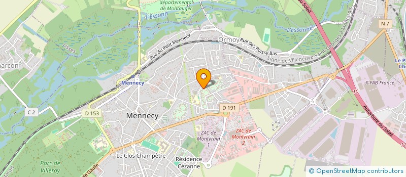 localisation de l'entreprise MADAME REGINA MERZOULI à MENNECY