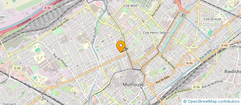 localisation de l'entreprise MADAME REGINA MICULA  MULHOUSE