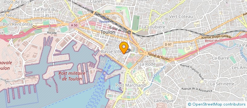 localisation de l'entreprise MADAME REGINE ALTABEF à TOULON