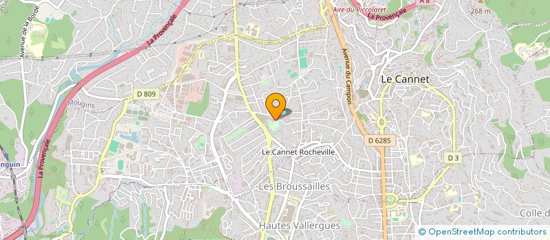 localisation de l'entreprise MADAME REGINE-ANAIS TIXIER à LE CANNET