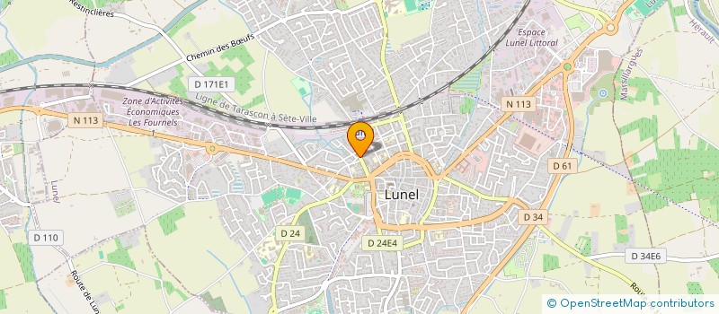 localisation de l'entreprise MADAME REGINE ARNAUD  LUNEL