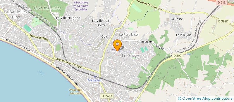 localisation de l'entreprise MADAME REGINE AUPIAIS à LA BAULE-ESCOUBLAC