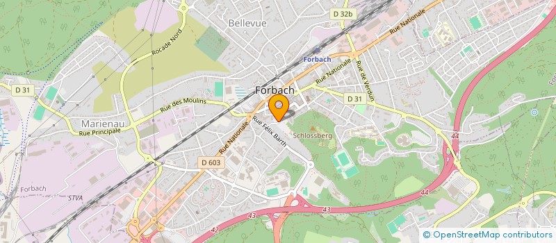 localisation de l'entreprise MADAME REGINE BALAS  FORBACH