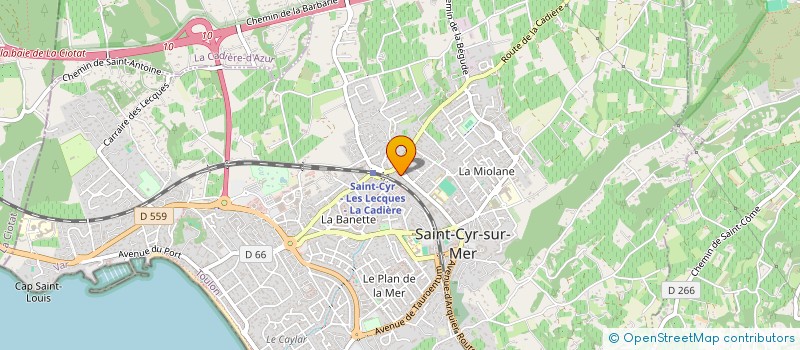 localisation de l'entreprise MADAME REGINE BALDISSAR-FERRERO à SAINT-CYR-SUR-MER