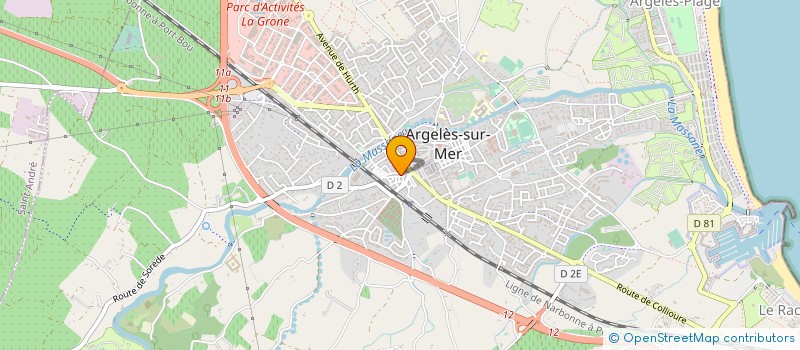 localisation de l'entreprise MADAME REGINE BAPTISTE à ARGELES-SUR-MER