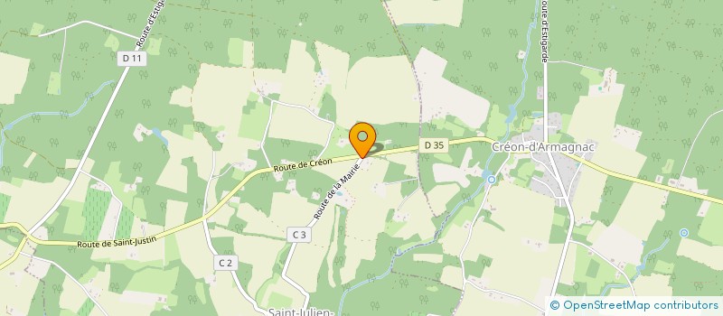 localisation de l'entreprise MADAME REGINE BARDIN  SAINT-JULIEN-D'ARMAGNAC