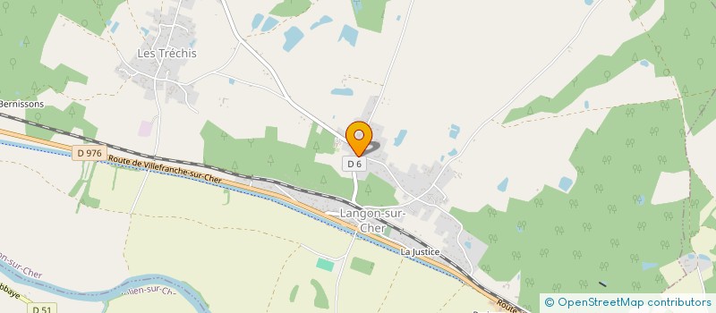 localisation de l'entreprise MADAME REGINE BAUDUIN  LANGON-SUR-CHER