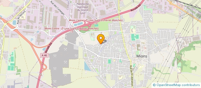 localisation de l'entreprise MADAME REGINE BEAUDHUIN  MIONS