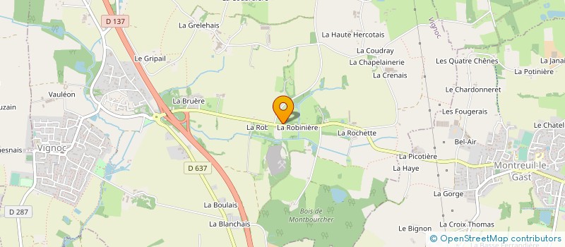 localisation de l'entreprise MADAME REGINE BEAUMANOIR  VIGNOC