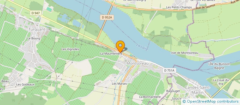 localisation de l'entreprise MADAME REGINE BERGE à MONTSOREAU