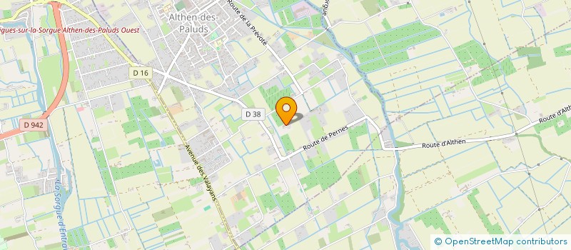 localisation de l'entreprise MADAME REGINE BERLENGUE  ALTHEN-DES-PALUDS