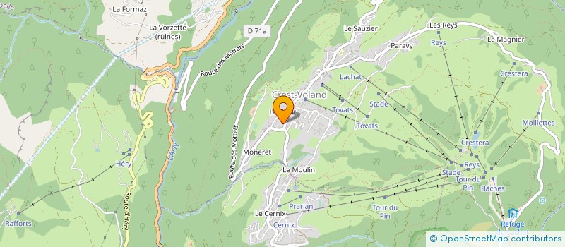 localisation de l'entreprise MADAME REGINE BEROD  CREST-VOLAND