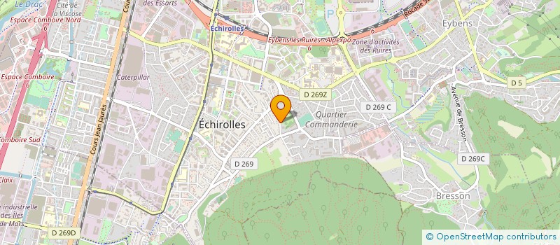 localisation de l'entreprise MADAME REGINE BERTRAND  ECHIROLLES