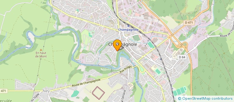 localisation de l'entreprise MADAME REGINE BESANCON à CHAMPAGNOLE