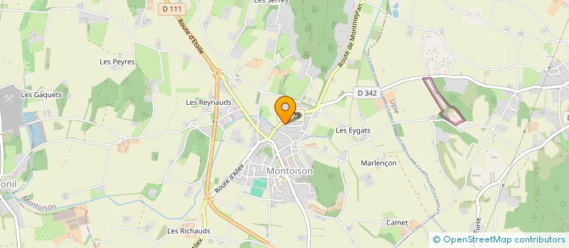 localisation de l'entreprise MADAME REGINE BLANC  MONTOISON