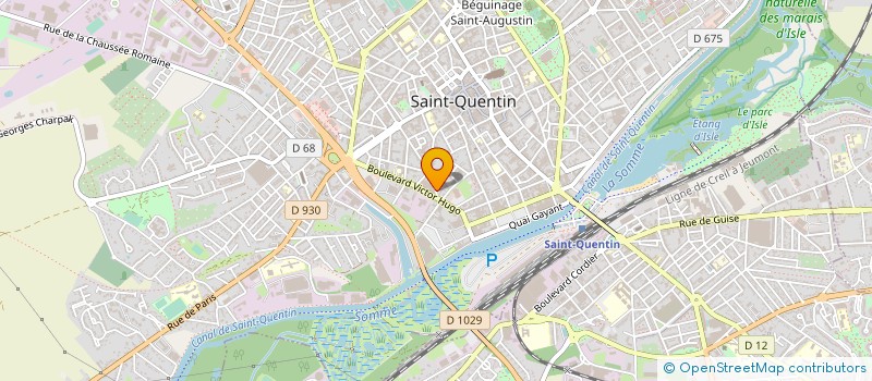 localisation de l'entreprise MADAME REGINE BLANDIN à SAINT-QUENTIN