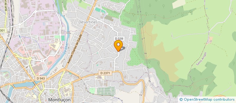 localisation de l'entreprise MADAME REGINE BONNAT  DESERTINES