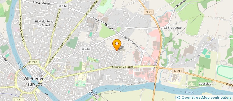 localisation de l'entreprise MADAME REGINE BORLIACHON  VILLENEUVE SUR LOT