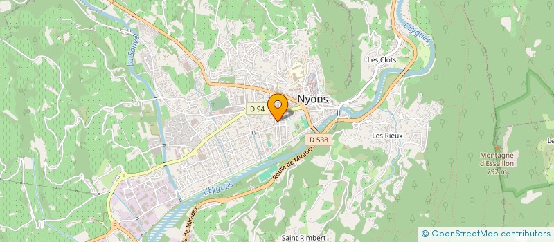 localisation de l'entreprise MADAME REGINE BOTTOLLIER-CURTET à NYONS