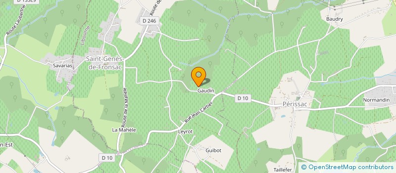 localisation de l'entreprise MADAME REGINE BOUCHON  SAINT-GENES-DE-FRONSAC