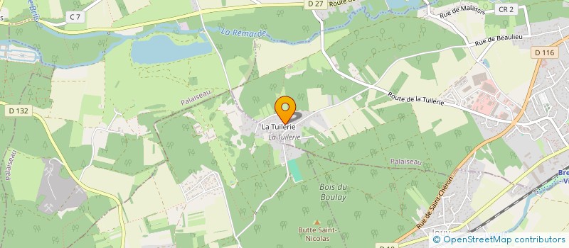 localisation de l'entreprise MADAME REGINE BOURVELLEC  BREUILLET