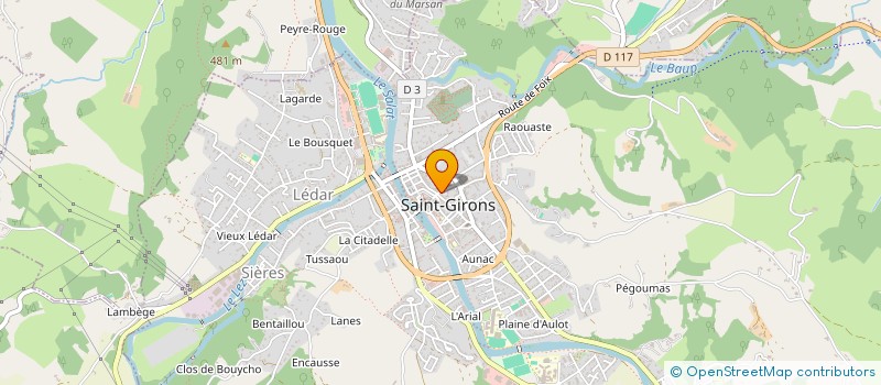 localisation de l'entreprise MADAME REGINE BOUVIER à SAINT-GIRONS