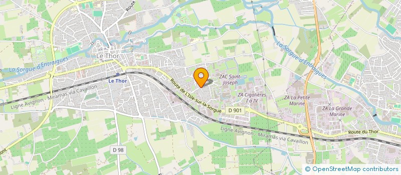 localisation de l'entreprise MADAME REGINE BRAOUEZEC  LE THOR