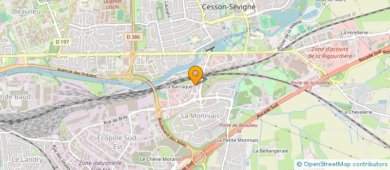 localisation de l'entreprise MADAME REGINE BRETHIAUX  CESSON-SEVIGNE