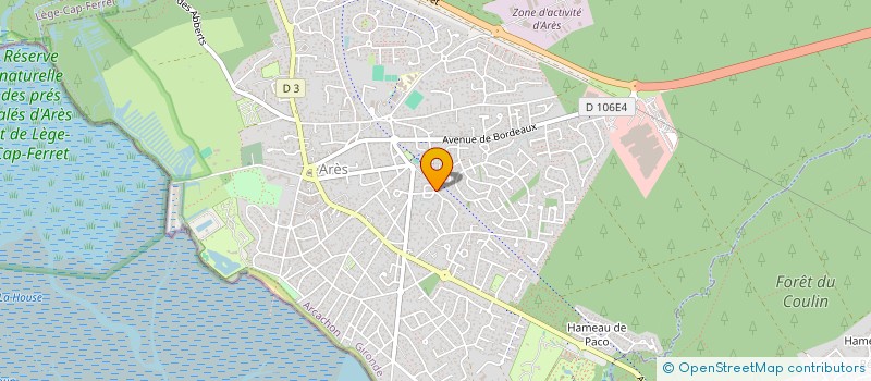 localisation de l'entreprise MADAME REGINE BROUSSE  ARES