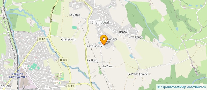 localisation de l'entreprise MADAME REGINE BRUN  SAINT-GALMIER