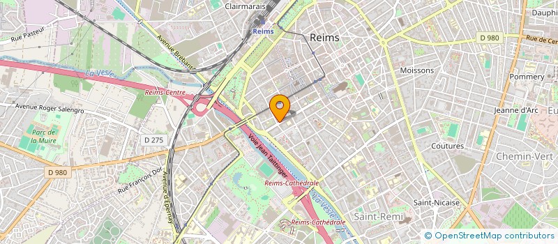 localisation de l'entreprise MADAME REGINE CALSAC  REIMS