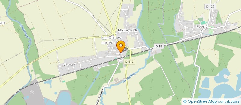 localisation de l'entreprise MADAME REGINE CARRE  LES ORMES-SUR-VOULZIE