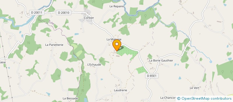 localisation de l'entreprise MADAME REGINE CHABASSIER  SAINT-PARDOUX-CORBIER