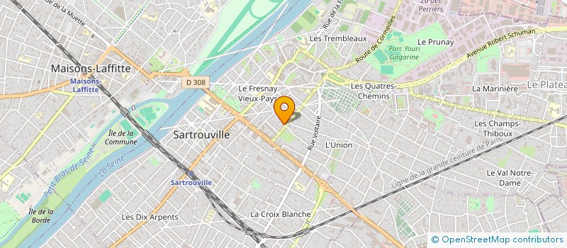 localisation de l'entreprise MADAME REGINE CHAMPY  SARTROUVILLE