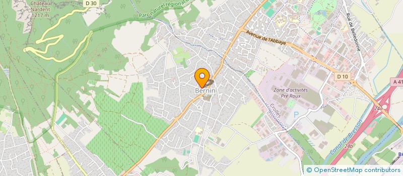 localisation de l'entreprise MADAME REGINE CHATAIN  BERNIN