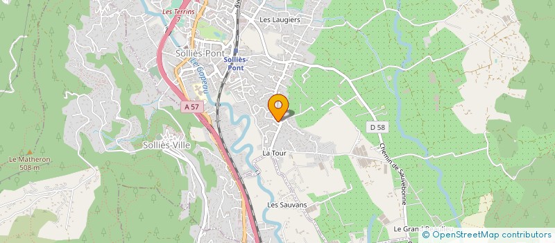 localisation de l'entreprise MADAME REGINE CHIOZZA  SOLLIES-PONT