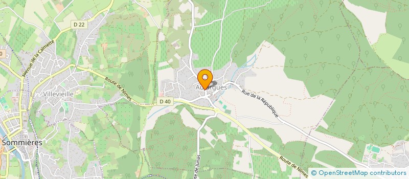 localisation de l'entreprise MADAME REGINE CHLUDA  AUJARGUES