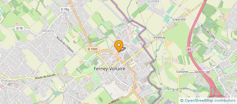 localisation de l'entreprise MADAME REGINE CIAVEZ à FERNEY-VOLTAIRE