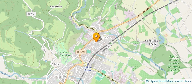 localisation de l'entreprise MADAME REGINE CLARET à TULLINS