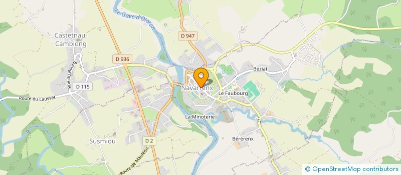 localisation de l'entreprise MADAME REGINE CLAVERIE à NAVARRENX