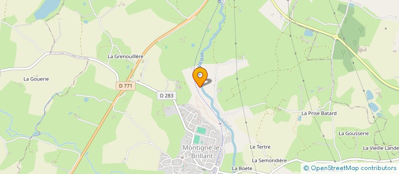 localisation de l'entreprise MADAME REGINE COULANGE à MONTIGNE LE BRILLANT