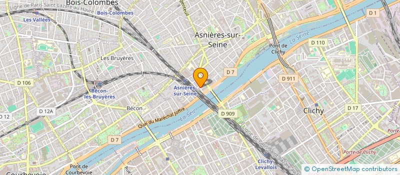 localisation de l'entreprise MADAME REGINE COUSTENOBLE à ASNIERES-SUR-SEINE