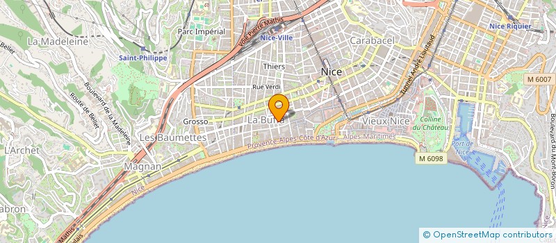 localisation de l'entreprise MADAME REGINE CRISTEL DE BASTIANI à NICE