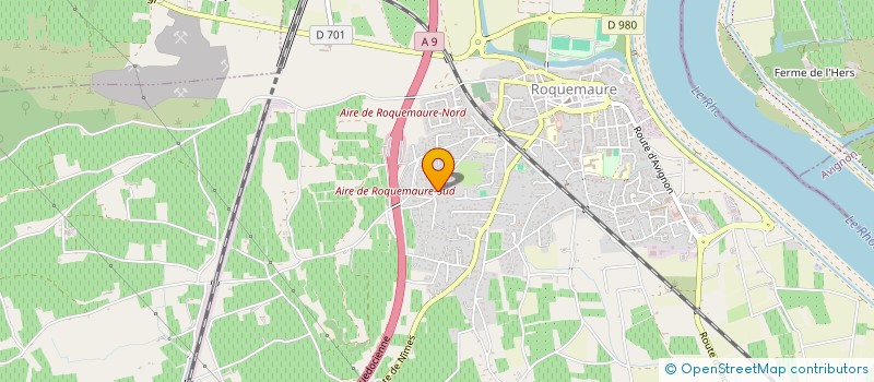 localisation de l'entreprise MADAME REGINE D'HUGUES  ROQUEMAURE