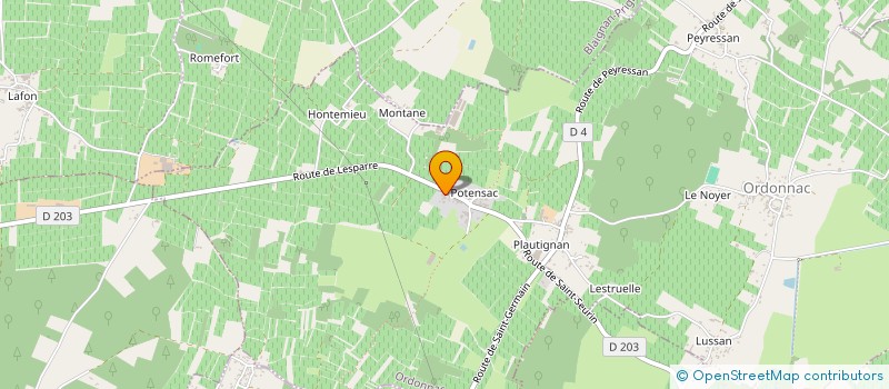 localisation de l'entreprise MADAME REGINE DAURIE  ORDONNAC