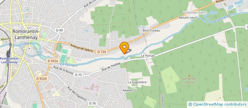 localisation de l'entreprise MADAME REGINE DE COSTER  ROMORANTIN-LANTHENAY