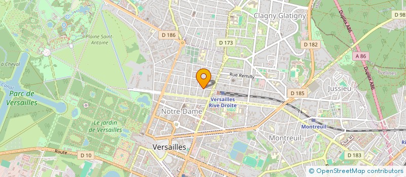 localisation de l'entreprise MADAME REGINE DE ROUVROY à VERSAILLES