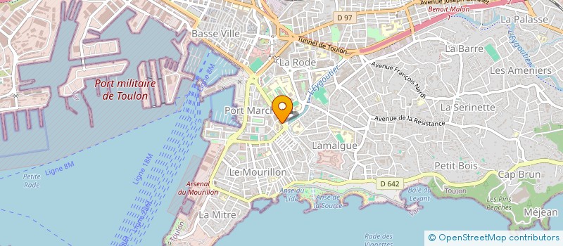 localisation de l'entreprise MADAME REGINE DE VERTUS  TOULON